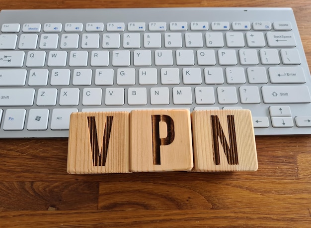 VPN red privada virtual y concepto de privacidad de conexión a Internet