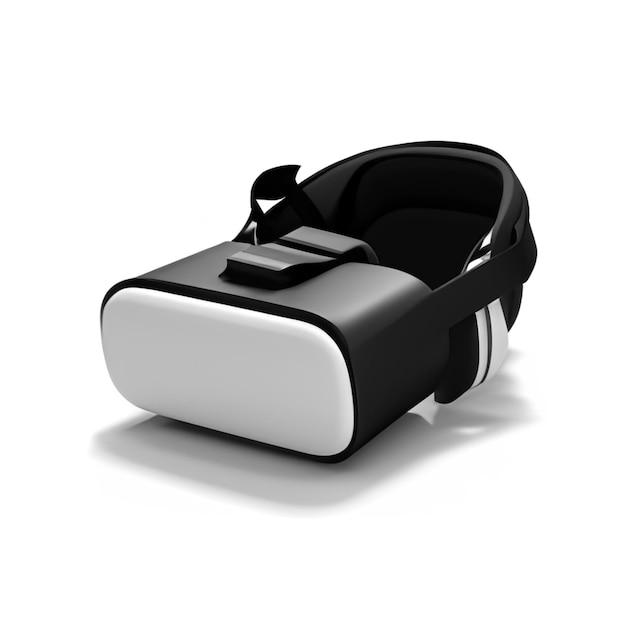 VR-Headset auf weißem Hintergrund