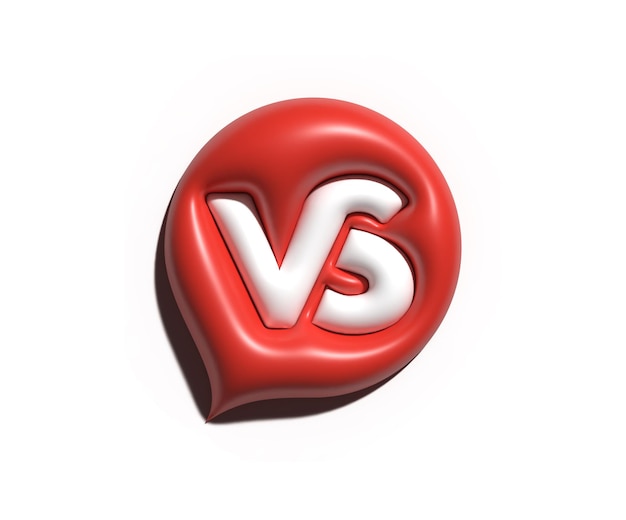 VS Chat-Symbol 3D-Design.