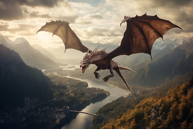 El vuelo de los dragones armoniza el cielo y la tierra