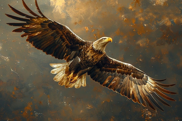 El vuelo elegante de las águilas calvas