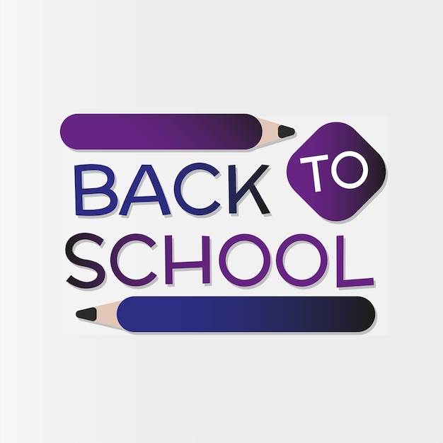 De vuelta al lápiz de la escuela