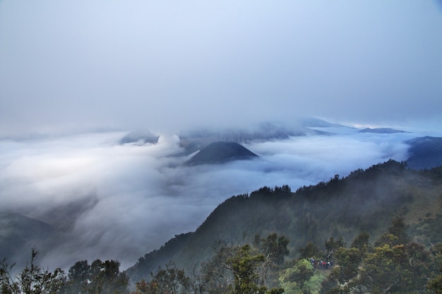 Vulcão Bromo na ilha de Java, Indonésia