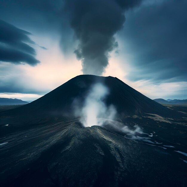 Foto vulcão hverfjall reykjahlid, islândia