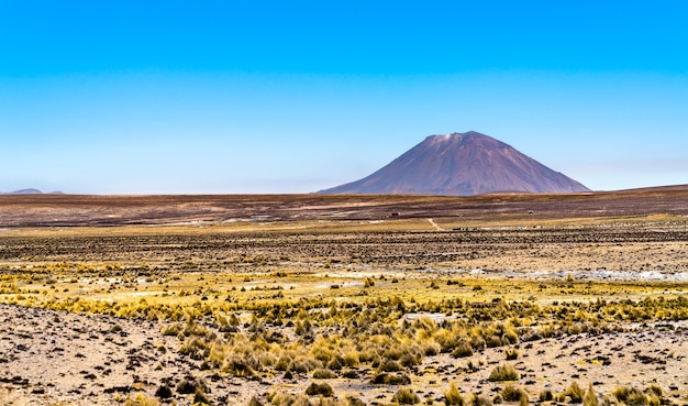 Vulcão Misti na região de Arequipa, no Peru