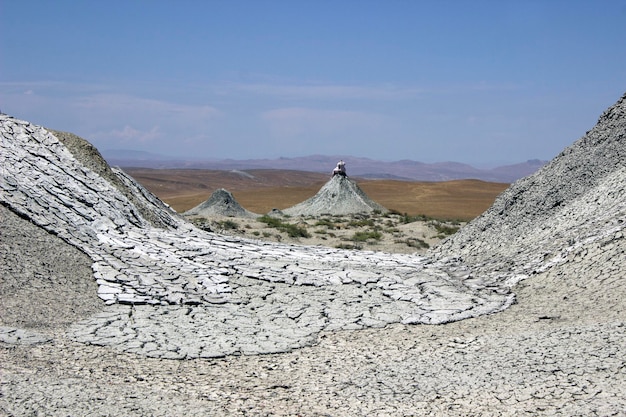 Foto vulcões de lama de gobustan, azerbaijão