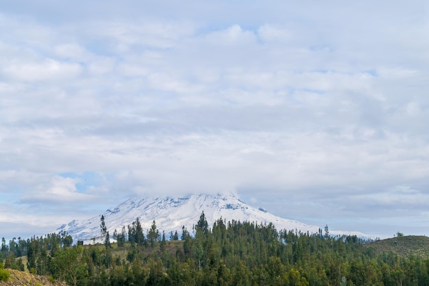 Vulkan Chimborazo der wichtigste Berg Ecuadors in den Anden