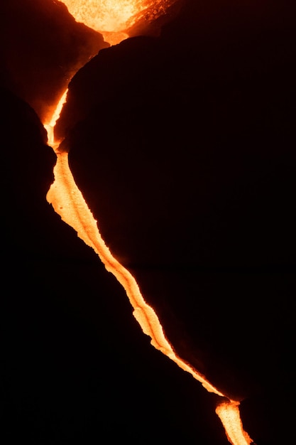 Vulkanausbruch auf der Insel Cumbre Vieja la Palma, Kanarische Inseln.