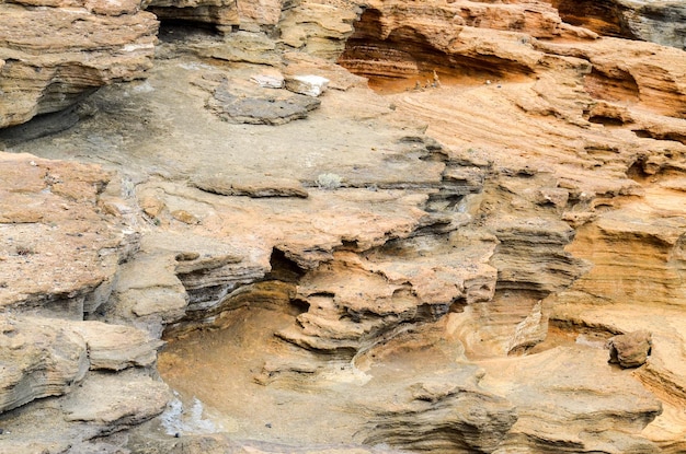 Vulkangestein Basaltformation auf den Kanarischen Inseln