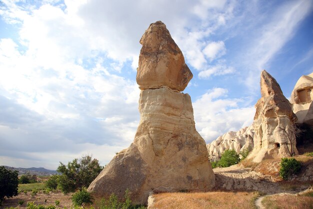 Vulkangesteine in Kappadokien, Türkei