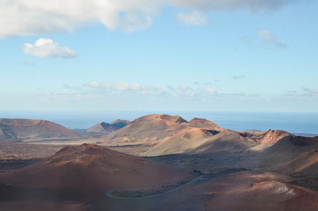 Vulkanische Landschaft von Lanzarote Kanarische Inseln Spanien