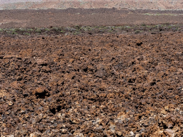 Vulkanischer Lavaboden im Teide-Nationalpark