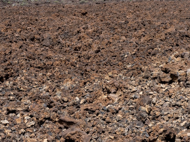 Vulkanischer Lavaboden im Teide-Nationalpark