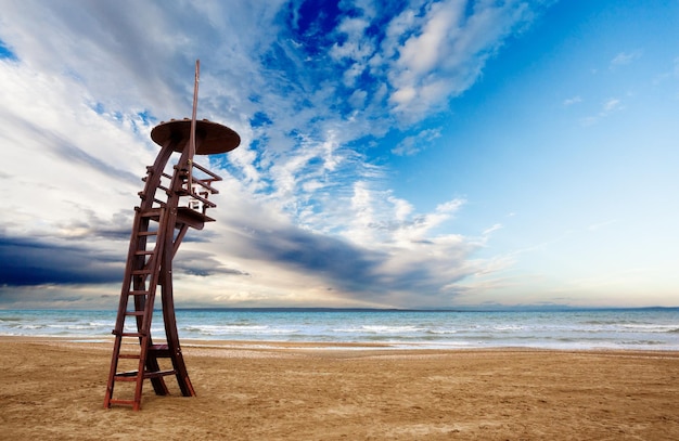 Wachturm am Strand