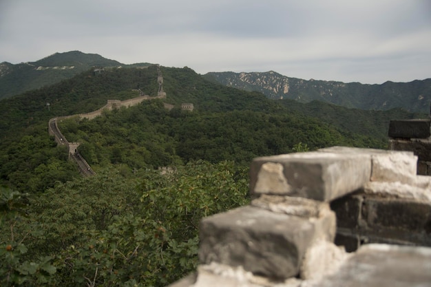 Wachturm in der Chinesischen Mauer in der Gegend von Peking