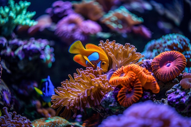 Wade en el refugio submarino de los arrecifes de coral vnt generativo ai