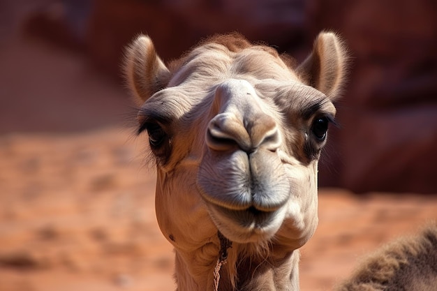Wadi Rum39s retrato de um camelo