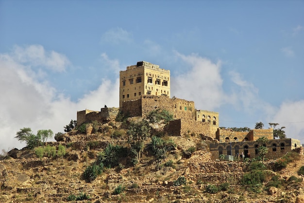 Wadi Sara en las montañas Yemen