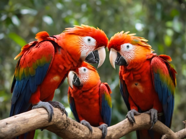 Während wir als Freiwillige im Amazonas-Regenwald arbeiteten, kümmerten wir uns um diese wunderschönen Scarlet Macaws.