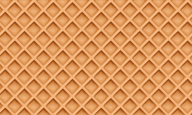 Waffle realista con fondo de color natural