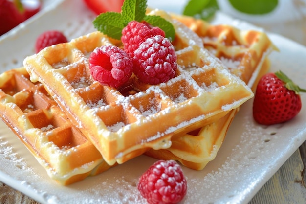 Waffles belgas assados generam Ai