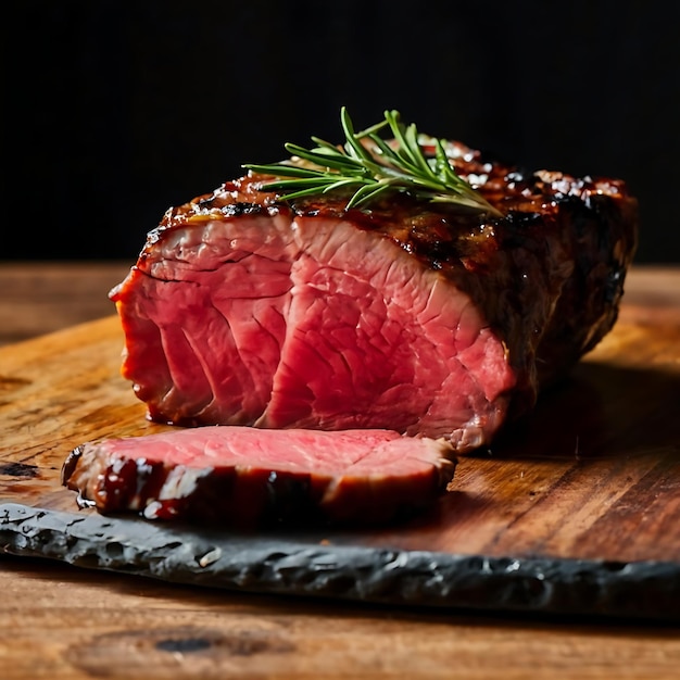 Wagyu carne bem feita bife assado fotografia de comida