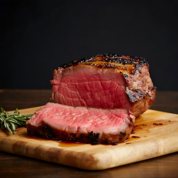 Wagyu carne bem feita bife assado fotografia de comida