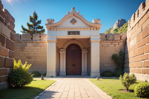 Wahrzeichen der Chinesischen Großen Mauer Weltwunder Berühmte Sehenswürdigkeiten Alte Tapeten Hintergrund