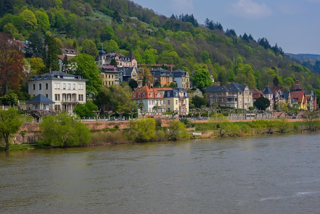 Foto wahrzeichen und schöne stadt deutschlands mittelalter heidelberg