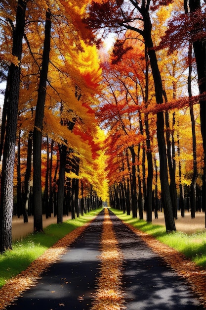 Wald Herbst Wanderweg Herbst Farben Wald