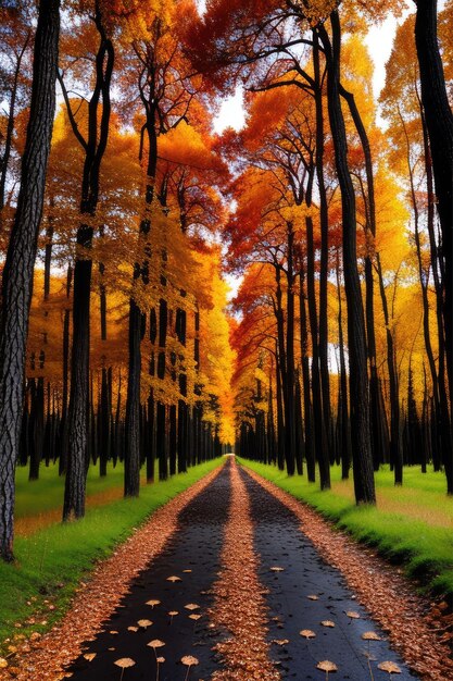 Wald Herbst Wanderweg Herbst Farben Wald