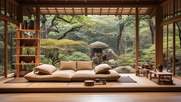 Wald Schlafzimmer hochauflösende fotografische kreative Bild