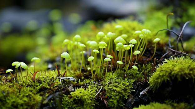 Waldmoos Hochauflösung Fotografie kreative Tapeten