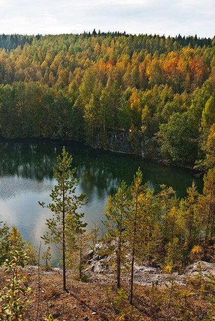 Waldsee in den Felsen