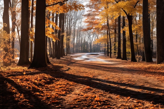 Waldweg am Morgen