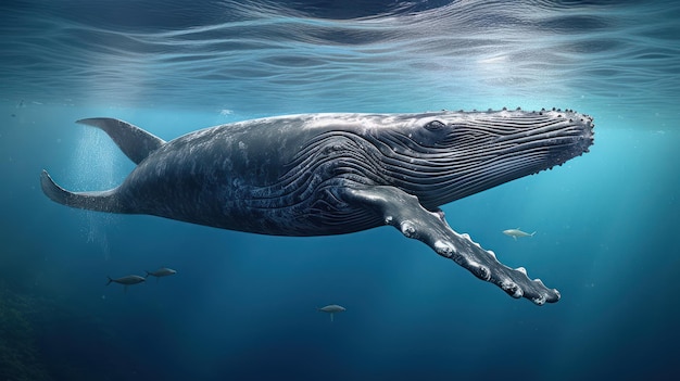 Wale springen HD 8K Wallpaper Stock Photographic Image