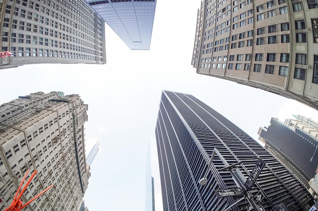 Wall Street Building New York City Manhattan finanziell