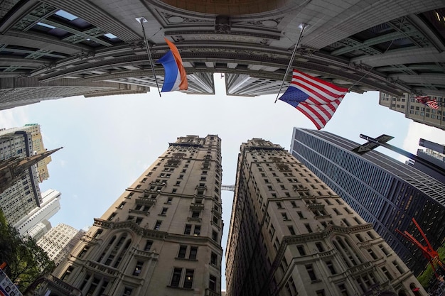 Wall Street Building New York City Manhattan finanziell