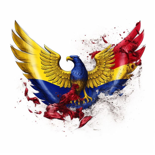 Wallpaper der Flagge Moldawiens mit weißem Hintergrund