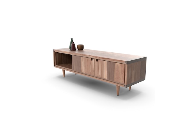 Walnuss-Fernsehschrank