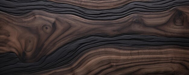 Foto walnuss schwarzes holz textur detailliertes hintergrundpanorama generative ai