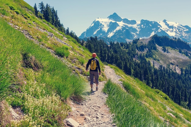 Wanderer in den Bergen