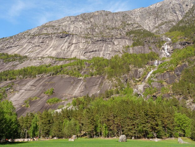 Wandern im Eidfjord, Norwegen.