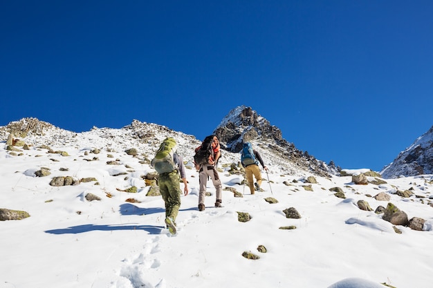 Wandern Sie im Kackar-Gebirge in der Osttürkei, Herbstsaison.