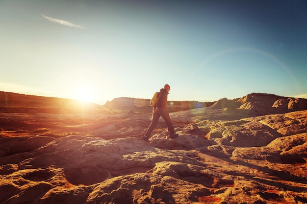 Wandern Sie in den Bergen von Utah