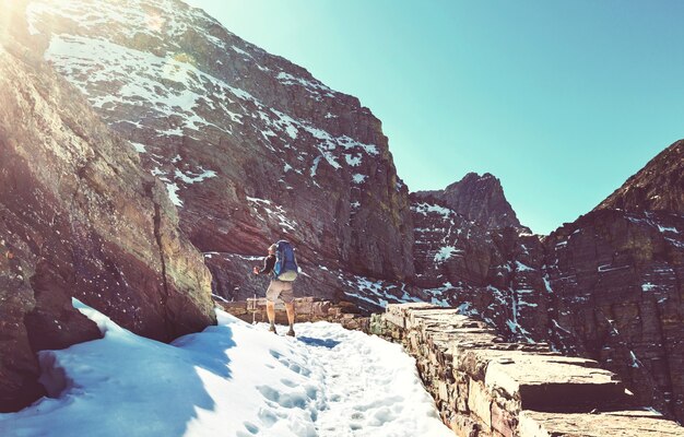 Wanderung im Glacier National Park, Montana