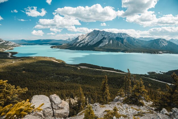 Foto wanderung in den rocky mountains in alberta, kanada