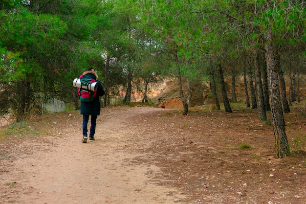 Wanderung und Abenteuer am Berg.