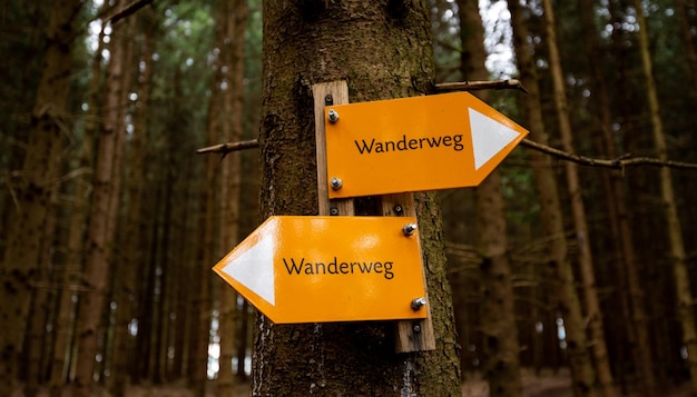 Wanderweg oder ein Weg im Wald