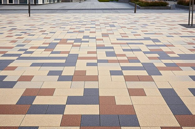 Wandpapier Bodenfliesen Struktur städtischer Block